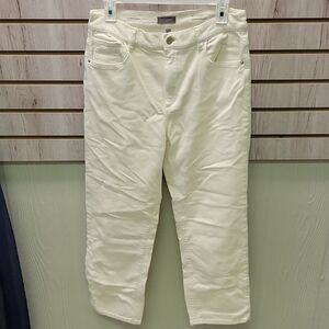 DL 1961 Cream Straight-Leg Corduroy Jeans